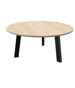 Vergadertafel rond laag