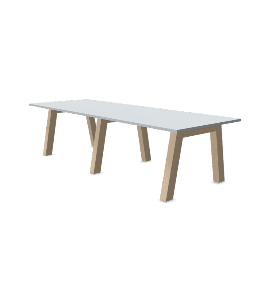 Vergadertafel laag hout