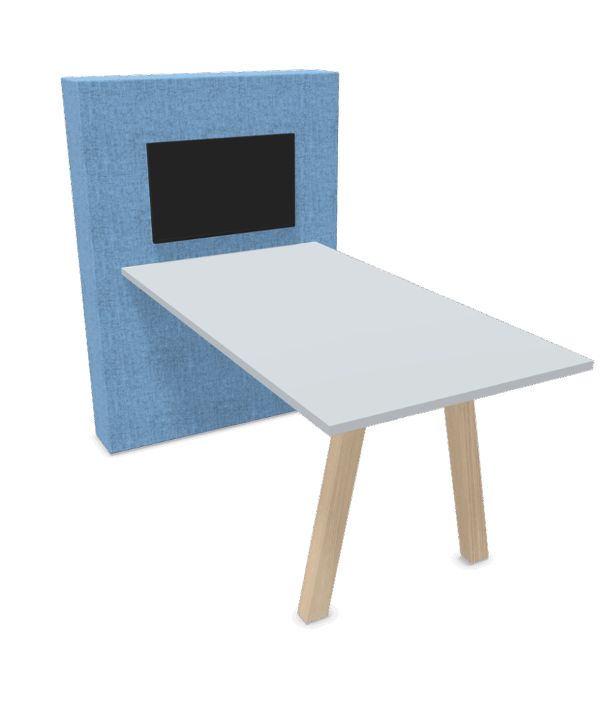 Vergadertafel met scherm