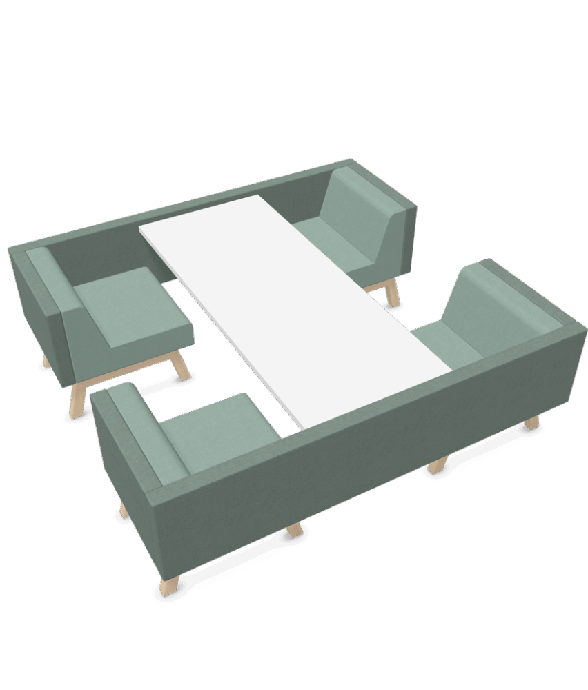 4 seats vergaderset